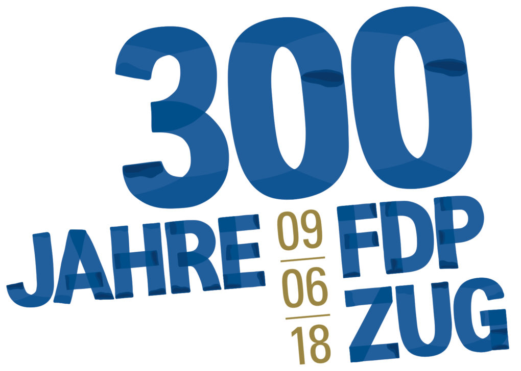 Logo 300 Jahre FDP Zug